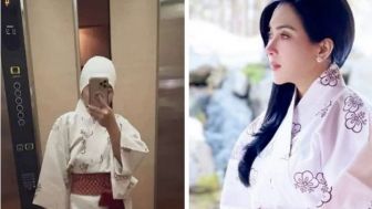 Ngaku Lagi Liburan, Outfit Syahrini di Onsen Ternyata Sama Persis dengan Tahun Lalu: Throwback?