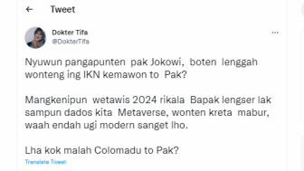 Presiden Jokowi Pilih Colomadu untuk Lokasi Rumah Pemberian Negara, Dokter Tifa: Enggak IKN Aja To Pak?