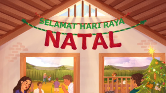 Jokowi Unggah Poster Ucapan Hari Raya Natal, Publik Berlomba-lomba Cari Hal Ini: Nyempil di Pohon Natal