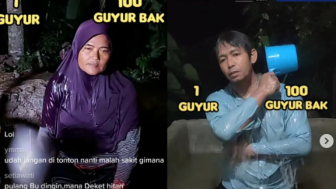 Ramai Mandi di Bak 100 Guyuran Selama 24 Jam di Tiktok, Aksi Dua Orang Ini Dikecam Netizen