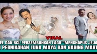 CEK FAKTA: Ariel Noah dan Bunga Citra Lestari Nyanyi Lagu 'Menghapus Jejakmu' di Pernikahan Luna Maya dan Gading Marten, Benarkah?