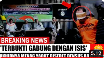 CEK FAKTA: Menag Yaqut Cholil Qoumas Ditangkap Densus 88 karena Terbukti Gabung dengan ISIS, Benarkah?