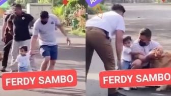 Beredar Video Lawas Bukti Kedekatan Ajudan dengan Ferdy Sambo dan Anak Bungsunya, Warganet: Semua Hancur Gara-Gara PC