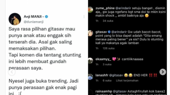 Gita Savitri Balas Komentar Pedas Netizen Bawa-bawa Stunting, Dikomen Anji Manji: Perasaan Gak Enak