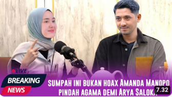 CEK FAKTA: Amanda Manopo Pindah Agama Demi Menikah dengan Arya Saloka, Benarkah?