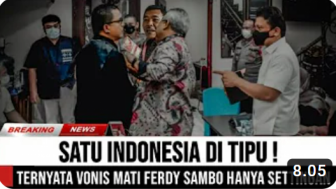 CEK FAKTA: Satu Indonesia Ditipu! Vonis Mati Ferdy Sambo Hanya Settingan