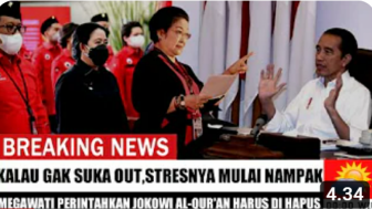 CEK FAKTA: Megawati Perintahkan Jokowi Hapus Al-Quran, Benarkah?