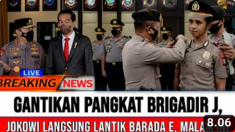 CEK FAKTA: Jokowi Lantik Bharada E Gantikan Posisi Brigadir J, Benarkah?