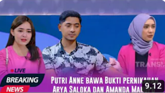 CEK FAKTA: Putri Anne Beberkan Bukti Pernikahan Arya Saloka dengan Amanda Manopo