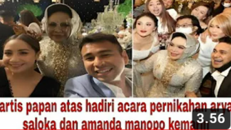 CEK FAKTA: Video Resepsi Pernikahan Amanda Manopo dan Arya Saloka Dihadiri Para Artis, Benarkah?