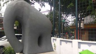 Tebak-Tebakan Warganet: Ini Penyebab Patung Gajah di Gresik Habiskan Dana Rp 1 M