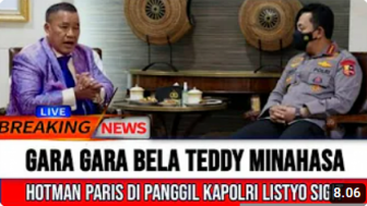 CEK FAKTA: Ngotot Bela Teddy Minahasa, Hotman Paris Dipanggil Kapolri