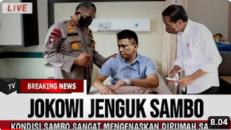 CEK FAKTA: Jokowi Jenguk Ferdy Sambo, Kondisinya Sangat Mengenaskan