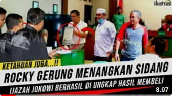 CEK FAKTA: Rocky Gerung Berhasil Buktikan Ijazah Jokowi Palsu