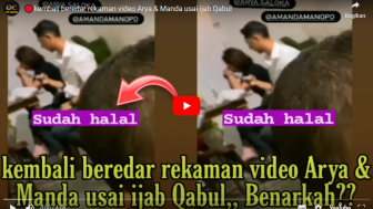 CEK FAKTA: Kembali Beredar Rekaman Video Arya Saloka dan Amanda Manopo Usai Ijab Kabul