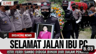 CEK FAKTA: Selamat Jalan Ibu PC, Istri Ferdy Sambo Diduga Bunuh Diri Dalam Penjara?