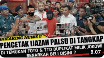 CEK FAKTA: Pencetak Ijazah Palsu Ditangkap, Bukti Foto dan Tanda Tangan Duplikat Jokowi Berhasil Ditemukan