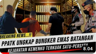 CEK FAKTA: PPATK Temukan Bungker Emas Batangan Senilai 189 Triliun