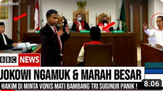 CEK FAKTA: Jokowi Minta Bambang Tri dan Gus Nur divonis Hukuman Mati