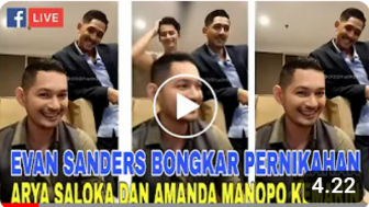 Cek Fakta: Evan Sanders Bongkar Pernikahan Arya Saloka dan Amanda Manopo