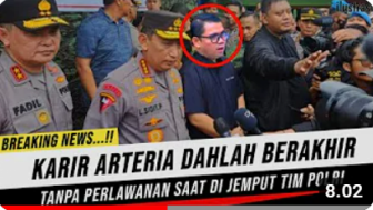 Cek Fakta: Arteria Dahlan Pasrah saat Dijemput Tim Polri, Benarkah?