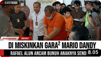 Cek Fakta: Miskin Gara-Gara Mario Dandy, Rafael Alun Ancam Bunuh Anaknya Sendiri, Benarkah?