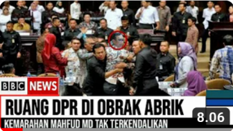 Cek Fakta: Mahfud MD Obrak-Abrik Ruang DPR, Benarkah?