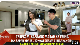 CEK FAKTA: Terekam, Kaesang Cekcok dengan Erina di Depan Ibu Iriana