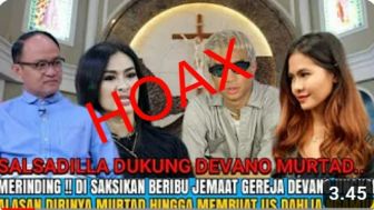 Cek Fakta: Devano Danendra Ungkap Alasan Murtad di Depan Jemaat Gereja, Benarkah?