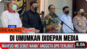 Cek Fakta: Mahfud MD Umumkan Sejumlah Nama Anggota DPR yang Terlibat Korupsi, Benarkah?