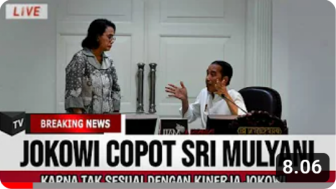 Cek Fakta: Siang Ini Presiden Jokowi Pecat Sri Mulyani, Benarkah?