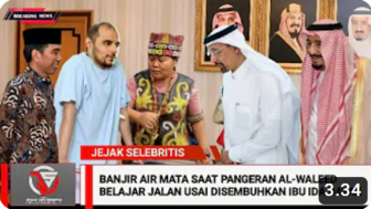 Cek Fakta: Berkat Ida Dayak, Pangeran Al Waleed Sudah Bisa Berjalan Didampingi Raja Salman, Benarkah?