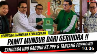 Cek Fakta: Sandiaga Uno Pindah PPP dan Terang-Terangan Tantang Prabowo, Benarkah?