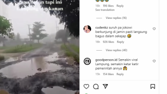 Warga Lampung Kompak Tunjukkan Jalan Rusak, Netizen Serukan Share Video Pendek untuk Diviralkan