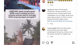 Lampung Raih APBD Award tapi Jalan Banyak Rusak, Netizen Pertanyakan Uangnya ke Mana?