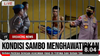 Cek Fakta: Tak Mau Makan dan Sangat Kurus, Kondisi Ferdy Sambo Sangat Mengenaskan