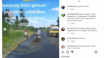 Omongan Bima Dianggap Magis, Netizen Berterima Kasih karena Jalan di Lampung Mulai di Aspal