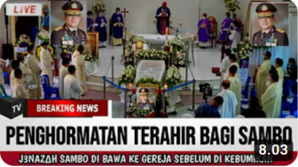 Cek Fakta: Pagi Ini, Jenazah Ferdy Sambo Dibawa ke Gereja Sebelum Dikebumikan, Benarkah?