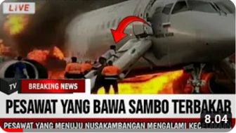 Cek Fakta: Ditumpangi Ferdy Sambo, Pesawat Menuju Nusakambangan Alami Kecelakaan