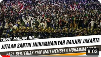 Cek Fakta: Malam Ini, Jutaan Santri Muhammadiyah Banjiri Jakarta, Benarkah?