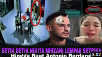 CEK FAKTA: Detik-Detik  Rekaman CCTV Nikita Mirzani Tendang Antonio Dedola Hingga Terluka Parah, Benarkah?