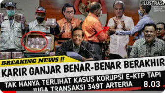 Cek Fakta: Tak Hanya Terlibat Korupsi E-KTP, Ganjar Pranowo Juga Terima Transaksi 349 Triliun, Benarkah?