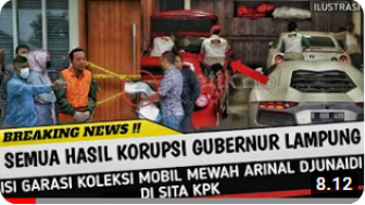 Cek Fakta: Hasil Korupsi Dana Pembangunan, Koleksi Mobil Mewah Gubernur Lampung Disita KPK, Benarkah?