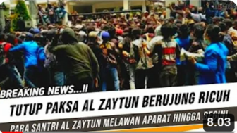 Cek Fakta: Penutupan Paksa Pesantren Al Zaytun Berujung Ricuh, Benarkah?