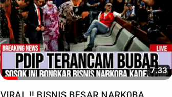 Cek Fakta: Viral!! Bisnis Narkoba PDIP Dibongkar Sosok Ini, Benarkah?