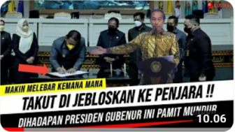 Cek Fakta: Takut Dijebloskan ke Penjara, Gubernur Ini Pamit Mundur, Benarkah?