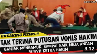 Cek Fakta: Ganjar Pranowo Ngamuk Ancam Bunuh Ketua Hakim