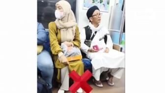 Naik KRL, Pria Ini Tolak Pakai Masker dengan Alasan Mau Ngaji: Biar Semuanya Berkah