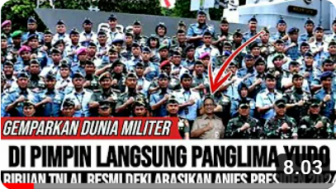 Cek Fakta: Dipimpin Langsung Panglima Yudo Margono, Ribuan TNI Resmi Deklarasikan Anies Baswedan Presiden 2024, Benarkah?