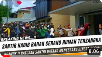 Cek Fakta: Ratusan Santri Serang Rumah Tersangka Penembak Habib Bahar